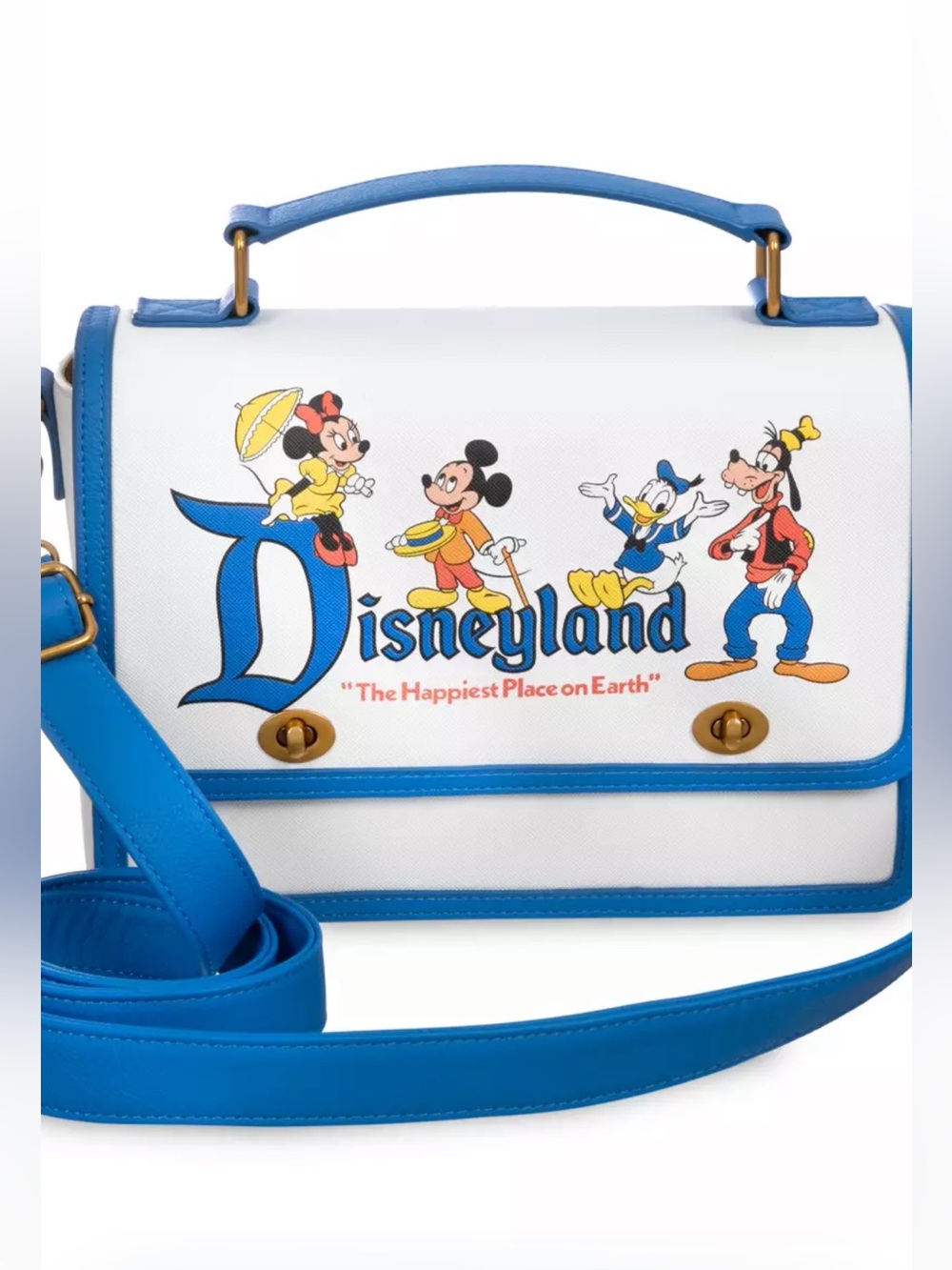 Mickey Mouse and Friends Loungefly Crossbody Bag ~ Disneyland 70th Anniversary